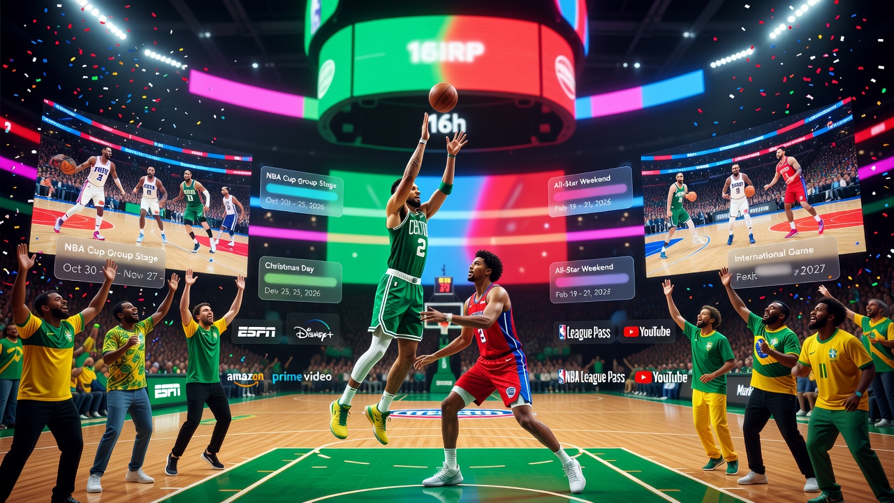 NBA Define Calendário 2026/27 com Celtics-Pistons Abrindo a Temporada
