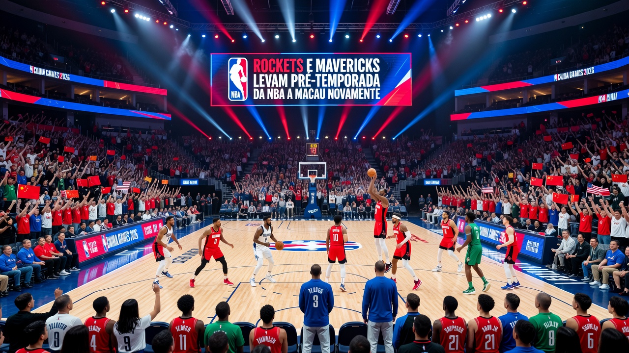 Rockets e Mavericks Levam Pré-Temporada da NBA a Macau Novamente